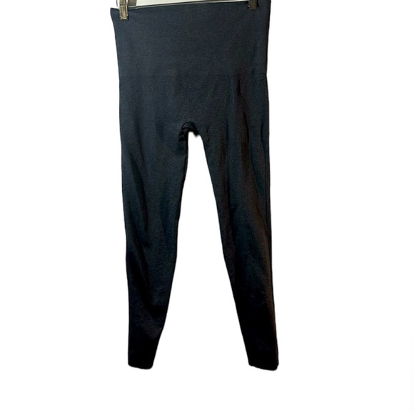 SPANX Pants - SPANX Seamless High Rise Leggings Heather Charcoal XL Athleisure Sporty Running